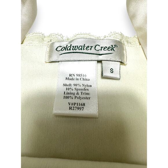 Coldwater Creek ivory Lace Camisole Women's Size Small - Picture 5 of 6